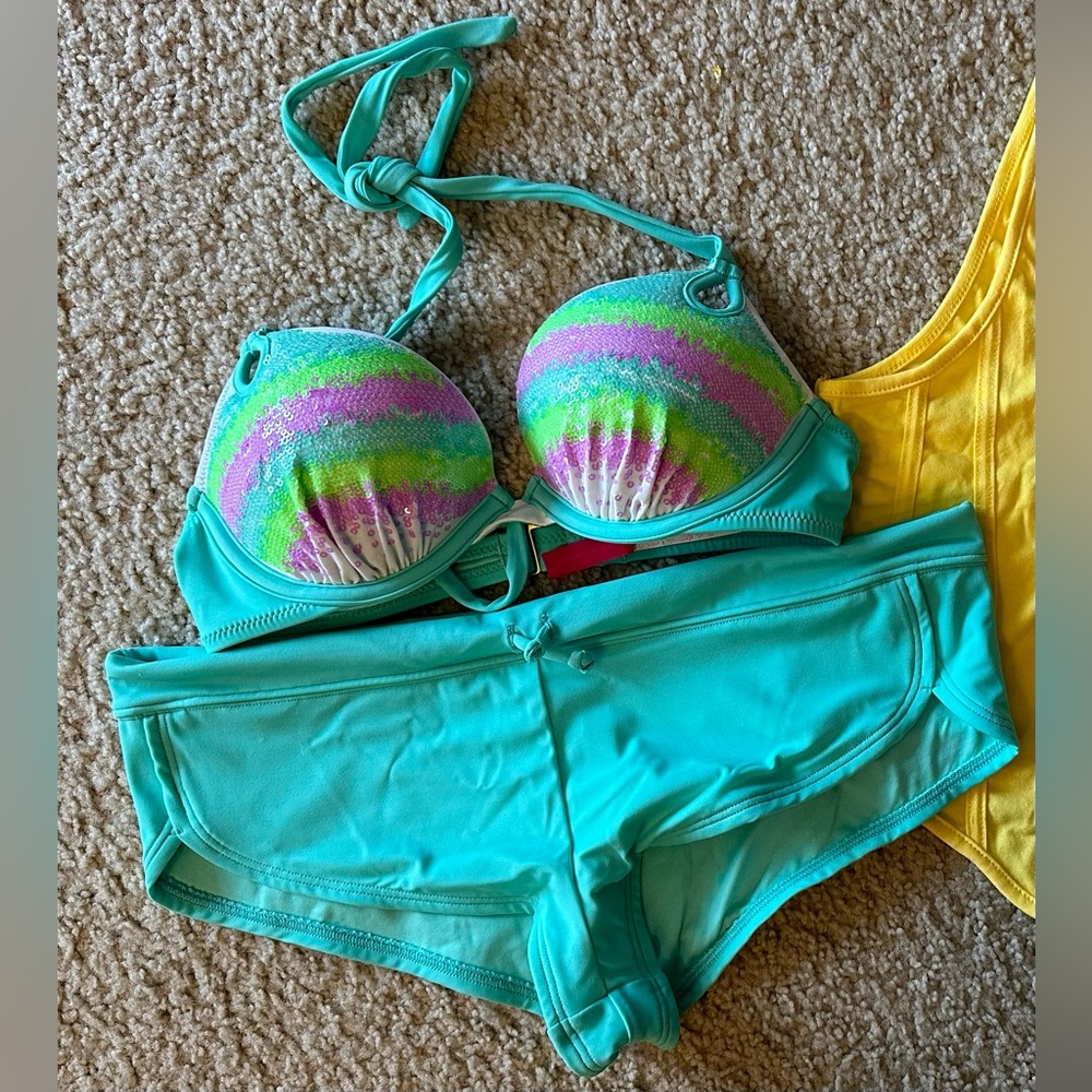 Victoria Secrets sequined swimsuit